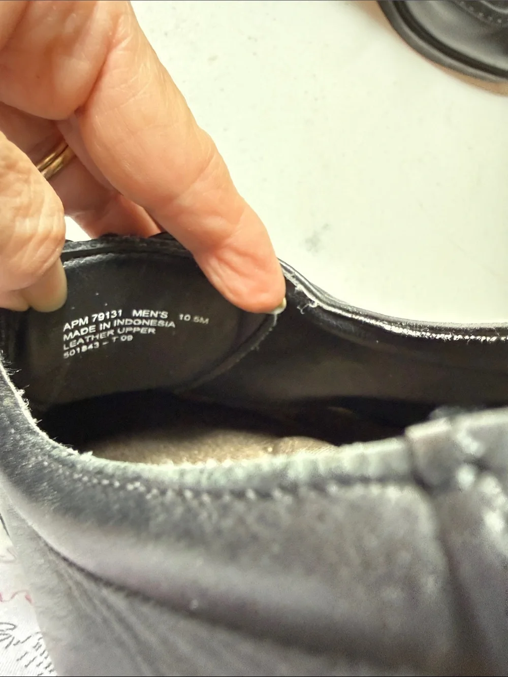 Rockport Black Leather Wingtip Lace-Up Oxfords
